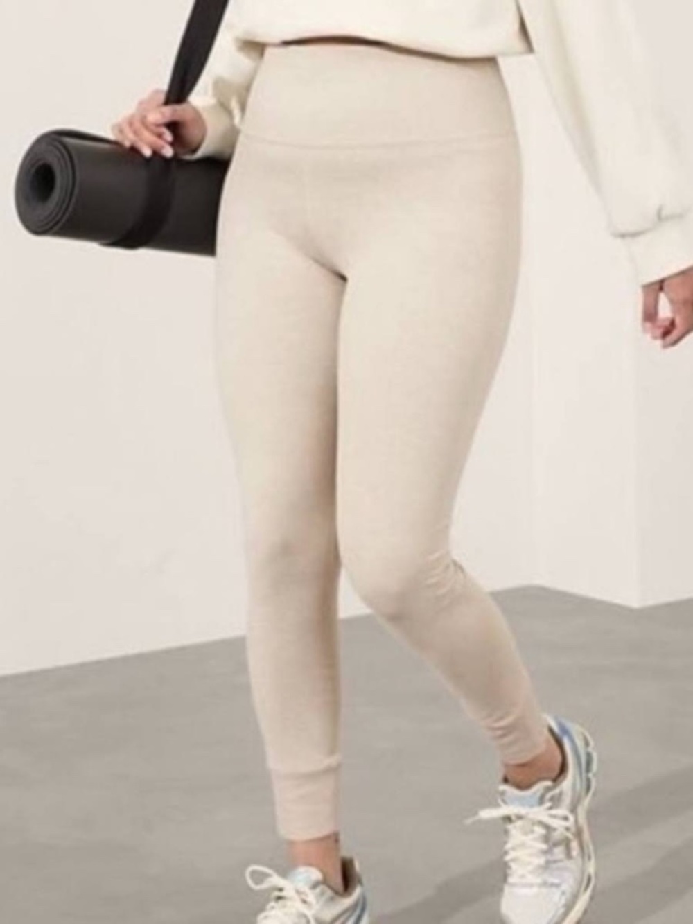 Athlete Softluxe High Rise Legging in Silver Cloud Heather